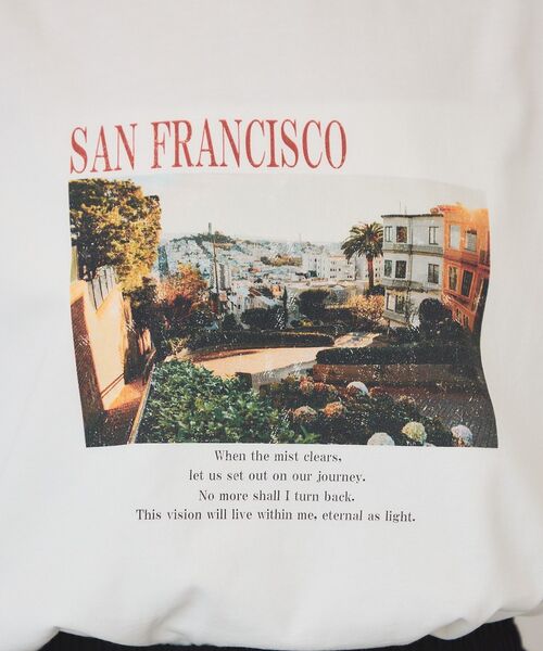 AMERICAN HOLIC（アメリカンホリック）の「SANFRANCISCO ロゴ＆フォトTシャツ（Tシャツ/カットソー・レディース・ホワイト系その他/チャコールグレー/オフホワイト・L/M）」の22枚目の写真