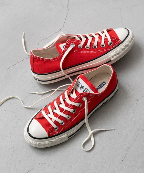 CONVERSE（コンバース）の「CONVERSE コンバース ALL STAR AGED OX オールスター エイジド ローカット スニーカー（スニーカー・レディース・レッド/ネイビー・26.5cm/26.0cm/25.5cm/25.0cm/24.5cm/24.0cm/23.5cm/23.0cm/22.5cm/22.0cm）」の10枚目の写真