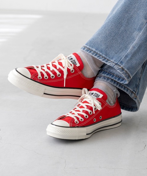 CONVERSE（コンバース）の「CONVERSE コンバース ALL STAR AGED OX オールスター エイジド ローカット スニーカー（スニーカー・レディース・レッド/ネイビー・26.5cm/26.0cm/25.5cm/25.0cm/24.5cm/24.0cm/23.5cm/23.0cm/22.5cm/22.0cm）」の9枚目の写真