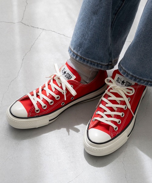 CONVERSE（コンバース）の「CONVERSE コンバース ALL STAR AGED OX オールスター エイジド ローカット スニーカー（スニーカー・レディース・レッド/ネイビー・26.5cm/26.0cm/25.5cm/25.0cm/24.5cm/24.0cm/23.5cm/23.0cm/22.5cm/22.0cm）」の3枚目の写真