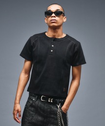 ANDER HUNK | Slim Fit Henry neck Rib T-shirt/スリムフィットヘンリーネックリブTシャツ(Tシャツ/カットソー)