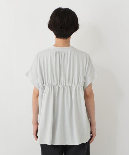 Afternoon Tea(アフタヌーンティー)の「シャーリングスキッパープルオーバー(Tシャツ/カットソー・レディース・ライトグレー/チャコールグレー・MEDIUM)」の5枚目の写真