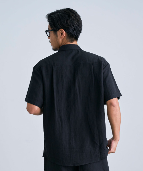 BENUSTA（ベヌスタ）の「『BENUSTA/ベヌスタ』リネン混セットアップ【GC】（セットアップ・メンズ・ブラウン/ブラック・L/XL/M）」の6枚目の写真