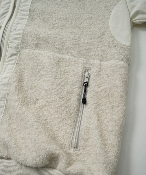 EGO TRIPPING(エゴトリッピング)の「mj11642-WOOL BOA-LINER JACKET ウールボアブルゾン(666707)(ノーカラージャケット・メンズ・ブラック/アイボリー/杢グレー・48/46)」の4枚目の写真
