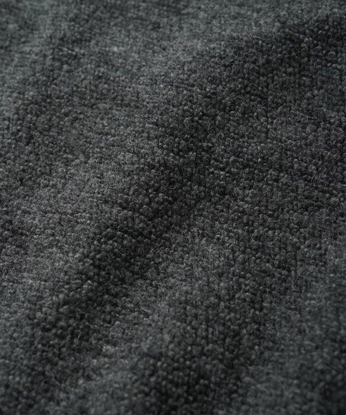 EGO TRIPPING(エゴトリッピング)の「mj11642-WOOL BOA-LINER JACKET ウールボアブルゾン(666707)(ノーカラージャケット・メンズ・ブラック/アイボリー/杢グレー・48/46)」の12枚目の写真