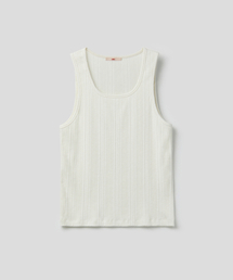 MMIC（エムエムアイシー）の「SQUARE CUT TANK (WHITE)（Tシャツ/カットソー）」