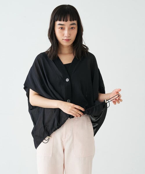 collex(コレックス)の「異素材コンビカーデブラウス(シャツ/ブラウス・レディース・レモンイエロー/ブラック/サックスブルー・フリー)」の22枚目の写真
