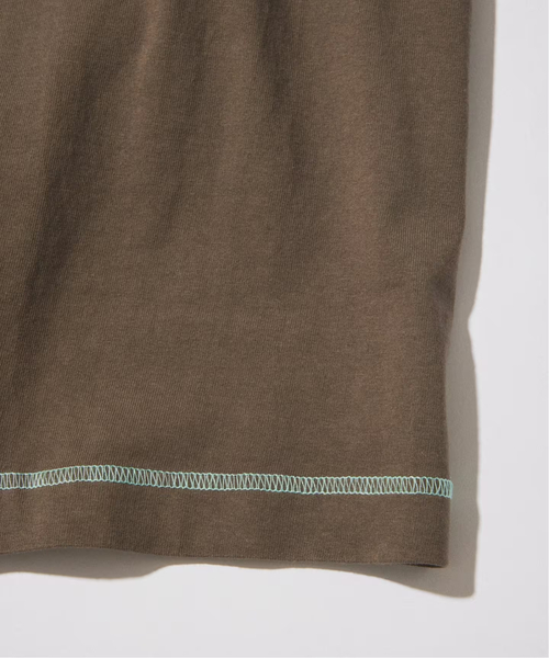 Healthknit(ヘルスニット)の「Healthknit / ヘルスニット 別注 ヘンリーネックTシャツ(Tシャツ/カットソー・メンズ・チャコールグレー/ホワイト/ブラック系その他/ブラウン・MEDIUM/LARGE)」の8枚目の写真