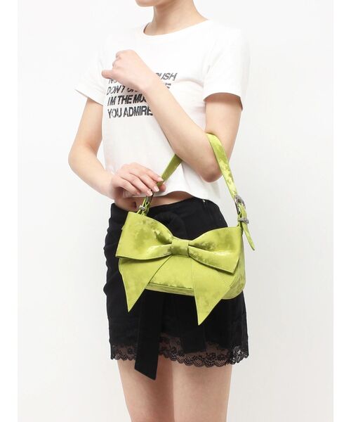 EVRIS(エヴリス)の「RIBBONハンドBAG(ハンドバッグ・レディース・ブラック/ブラウン/グリーン・FREE)」の7枚目の写真