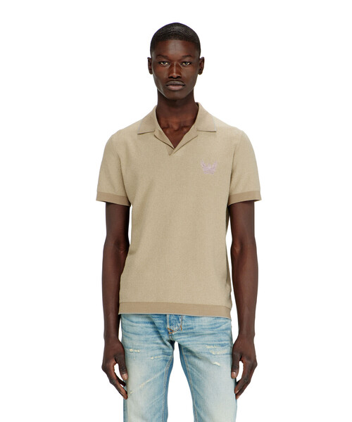 DIESEL(ディーゼル)の「メンズ ポロニット K-RAILES(ニット/セーター・メンズ・ホワイト系その他/ベージュ系その他・LARGE/X-LARGE/MEDIUM/XX-LARGE/SMALL)」の2枚目の写真