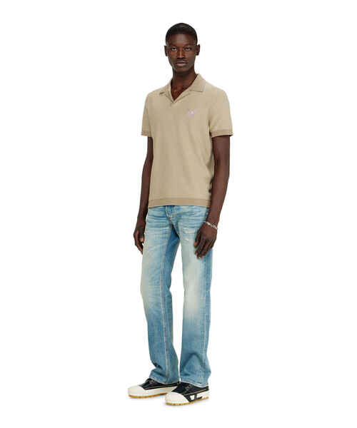 DIESEL(ディーゼル)の「メンズ ポロニット K-RAILES(ニット/セーター・メンズ・ホワイト系その他/ベージュ系その他・LARGE/X-LARGE/MEDIUM/XX-LARGE/SMALL)」の5枚目の写真
