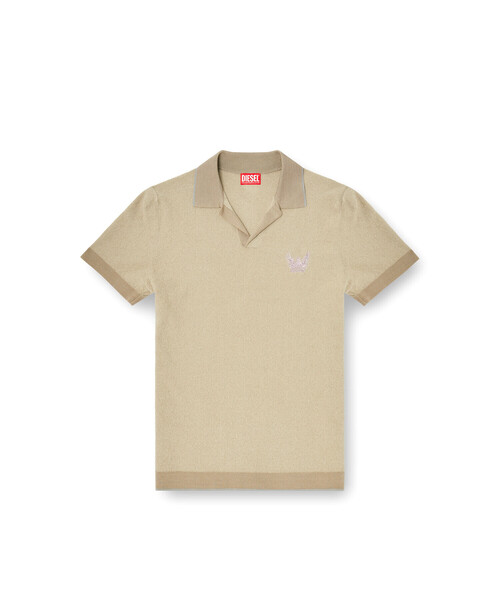 DIESEL(ディーゼル)の「メンズ ポロニット K-RAILES(ニット/セーター・メンズ・ホワイト系その他/ベージュ系その他・LARGE/X-LARGE/MEDIUM/XX-LARGE/SMALL)」の6枚目の写真