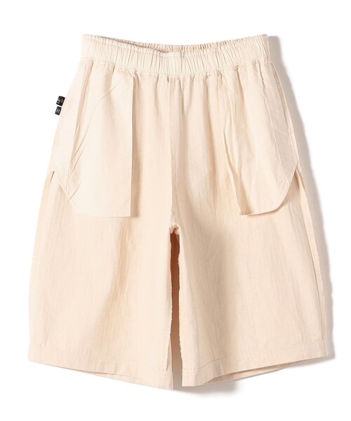 SHIPS(シップス)の「SHIPS Primary Navy Label:〈手洗い可能〉コットン キュロット ショーツ(その他パンツ・レディース・ネイビー/ナチュラル・38/36)」の4枚目の写真