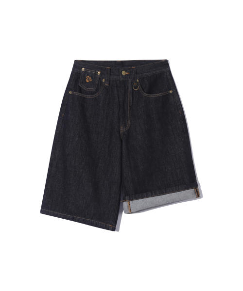 URBANSTOFF(アーバンストッフ)の「バーティカルデニムバミューダパンツ(ダークネイビー)(その他パンツ・レディース・その他・MEDIUM/SMALL/LARGE)」の3枚目の写真