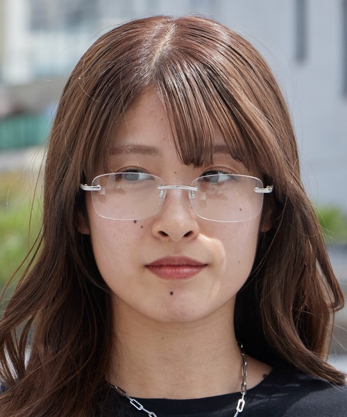 NOEYEDIA(ノーアイディア)の「no eyedia/ノーアイディア NE-473 スクエア型 リムレスメガネ レディース 2026年 夏 夏服(サングラス・レディース・クリアブラック/クリアブラウン/シルバー/ゴールド・FREE)」の4枚目の写真