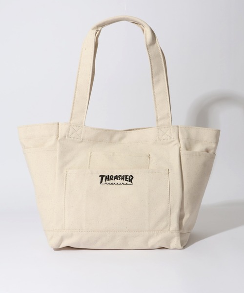 THRASHER（スラッシャー）の「【THRASHER/スラッシャー】キャンバス アウトポケット トートバッグ（トートバッグ・メンズ・アイボリー系2/アイボリー系1・FREE）」の7枚目の写真