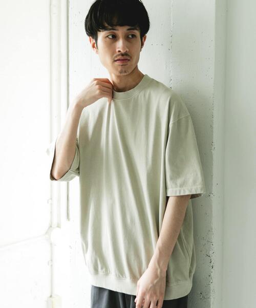 URBAN RESEARCH DOORS(アーバンリサーチドアーズ)の「Grow Organic スウェットTシャツ(Tシャツ/カットソー・メンズ・オレンジ/グリーン/ライトピンク/ブラウン系その他/ブルー/グレー・MEDIUM/LARGE)」の1枚目の写真