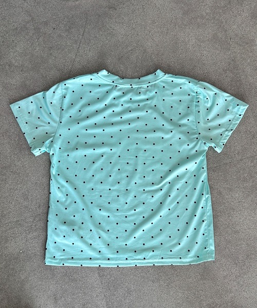 SHEPP(シープ)の「ドット柄 クルーネックスターグラフィックプリントTシャツ コンパクトT 半袖 Y2K(Tシャツ/カットソー・レディース・ネイビー/グリーン/ホワイト・M/L)」の7枚目の写真