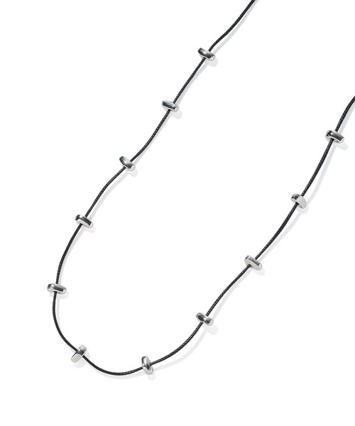 ROSE BUD(ローズバッド)の「CODE NECKLACE(ネックレス・レディース・ブラック・ONE SIZE)」の4枚目の写真
