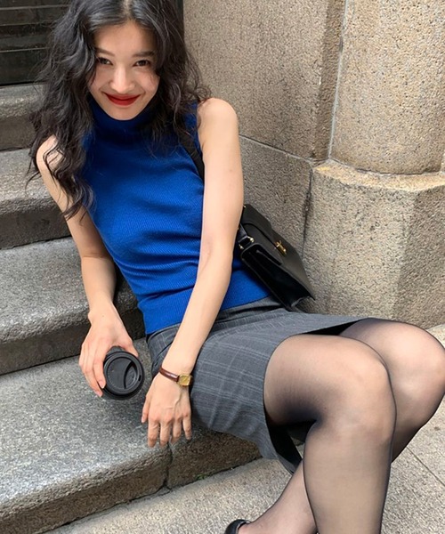 AsheKsha（アシクシャ）の「グレー細ストライプのタイトスカート（スカート・レディース・グレー・FREE）」の16枚目の写真