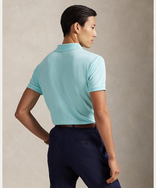 POLO RALPH LAUREN(ポロ ラルフ ローレン)の「カスタム スリム フィット メッシュ ポロシャツ(ポロシャツ・メンズ・ブルー・L/M)」の4枚目の写真
