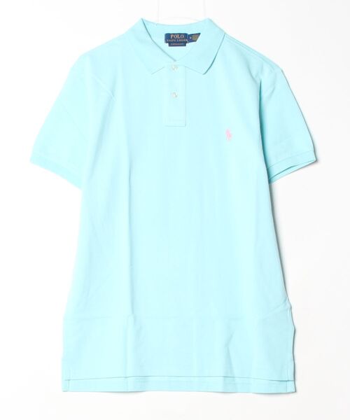 POLO RALPH LAUREN(ポロ ラルフ ローレン)の「カスタム スリム フィット メッシュ ポロシャツ(ポロシャツ・メンズ・ブルー・L/M)」の6枚目の写真