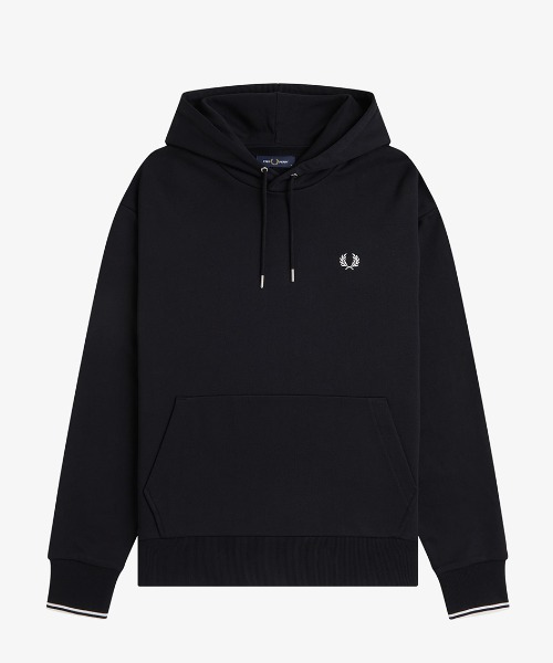FRED PERRY(フレッドペリー)の「Tipped Hooded Sweatshirt/ティップドフードスウェット(パーカー・メンズ・ベージュ/ブラック/ネイビー・XL/L/M/S)」の7枚目の写真