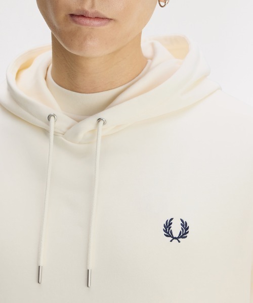 FRED PERRY(フレッドペリー)の「Tipped Hooded Sweatshirt/ティップドフードスウェット(パーカー・メンズ・ベージュ/ブラック/ネイビー・XL/L/M/S)」の10枚目の写真