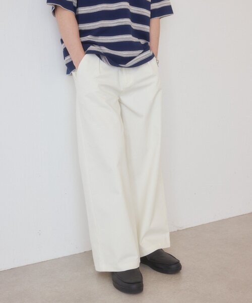 Kastane（カスタネ）の「【一部店舗限定/ユニセックス】BM Wチノパンツ（チノパンツ・メンズ・ブラウン/オフホワイト・FREE）」の4枚目の写真