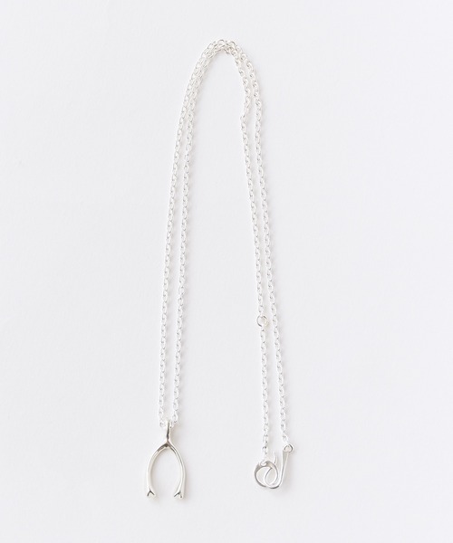 SunKu(サンク)の「SunKu/サンク WISHBONE NECKLACE ウィッシュボーン ネックレス シルバー シンプル メンズ レディース 2026年 夏 夏服(ネックレス・メンズ・シルバー・FREE)」の3枚目の写真
