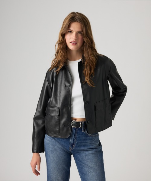 Levi's(リーバイス)の「Levi's/リーバイス ミア ショートコート(ブルゾン・レディース・ブラック・XS/S/M)」の1枚目の写真