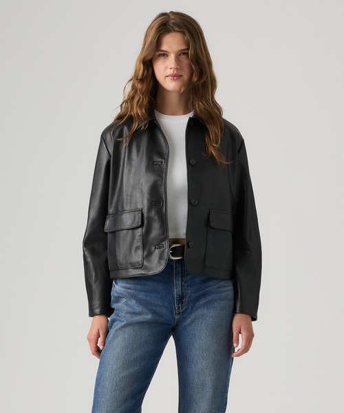 Levi's(リーバイス)の「Levi's/リーバイス ミア ショートコート(ブルゾン・レディース・ブラック・XS/S/M)」の2枚目の写真