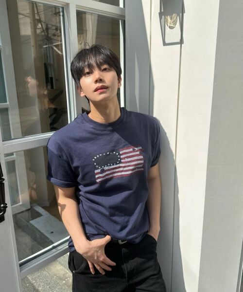 KANEITEI(カネイテイ)の「US FLAG SHORT SLEEVES (GRAY)(Tシャツ/カットソー・レディース・アッシュグレー・MEDIUM/LARGE/X-LARGE)」の8枚目の写真