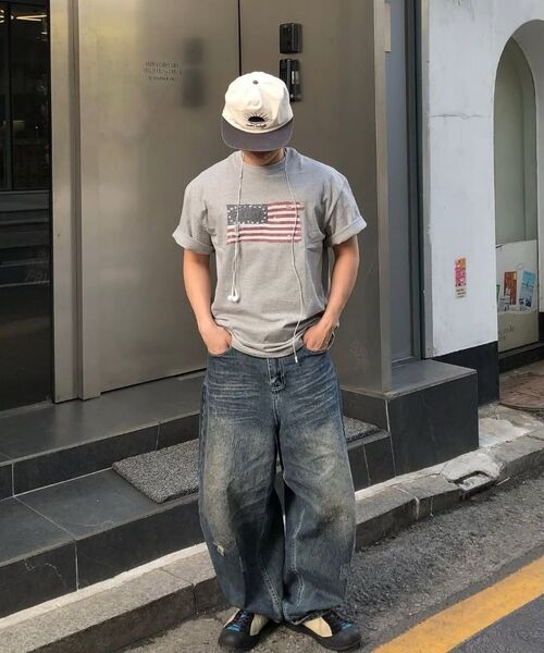 KANEITEI(カネイテイ)の「US FLAG SHORT SLEEVES (GRAY)(Tシャツ/カットソー・レディース・アッシュグレー・MEDIUM/LARGE/X-LARGE)」の10枚目の写真