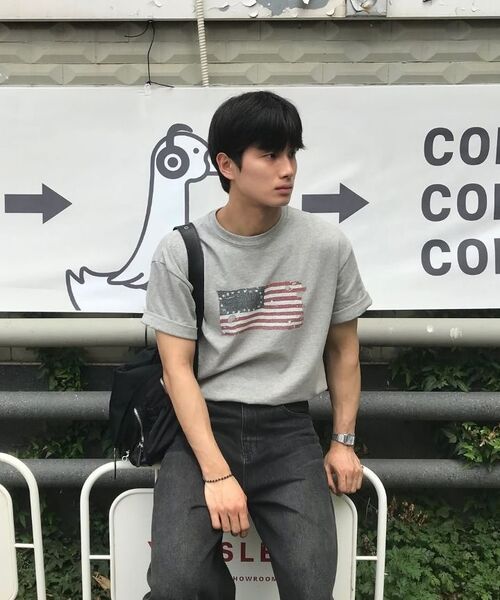 KANEITEI(カネイテイ)の「US FLAG SHORT SLEEVES (GRAY)(Tシャツ/カットソー・レディース・アッシュグレー・MEDIUM/LARGE/X-LARGE)」の12枚目の写真