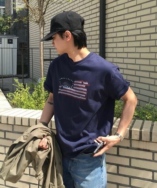 KANEITEI(カネイテイ)の「US FLAG SHORT SLEEVES (GRAY)(Tシャツ/カットソー・レディース・アッシュグレー・MEDIUM/LARGE/X-LARGE)」の2枚目の写真