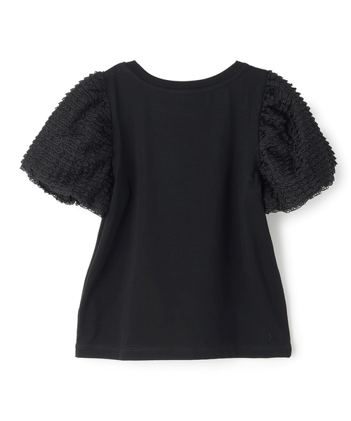 kate spade new york kids(ケイトスペードニューヨーク)の「フリルパフスリーブTシャツ(Tシャツ/カットソー・キッズ・オフホワイト/ブラック・120cm/160cm/150cm/140cm/130cm)」の6枚目の写真