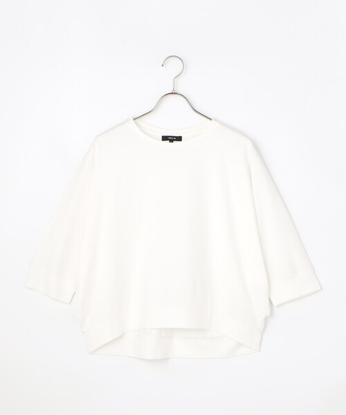 COMME CA ISM（コムサイズム）の「【接触冷感】ドルマンスリーブ Tシャツ（Tシャツ/カットソー・レディース・ホワイト/ブラック・LARGE/MEDIUM）」の9枚目の写真