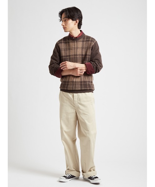 Barbour（バブアー）の「ミネラル タータン ニット（アジアフィット）（ニット/セーター・メンズ・ブラウン/ネイビー/レッド/グリーン・SMALL/MEDIUM/LARGE/X-LARGE）」の9枚目の写真