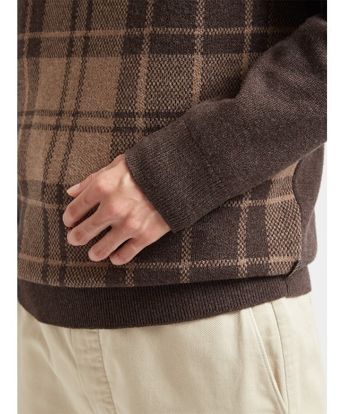 Barbour（バブアー）の「ミネラル タータン ニット（アジアフィット）（ニット/セーター・メンズ・ブラウン/ネイビー/レッド/グリーン・SMALL/MEDIUM/LARGE/X-LARGE）」の14枚目の写真