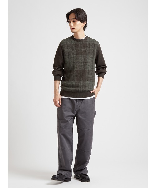 Barbour（バブアー）の「ミネラル タータン ニット（アジアフィット）（ニット/セーター・メンズ・ブラウン/ネイビー/レッド/グリーン・SMALL/MEDIUM/LARGE/X-LARGE）」の16枚目の写真