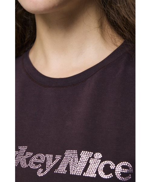 MOUSSY(マウジー)の「LOWKEY NICE BLING Tシャツ(Tシャツ/カットソー・レディース・ブラウン/ホワイト/ライトイエロー/ライトブラック・FREE)」の6枚目の写真