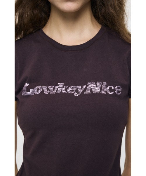 MOUSSY(マウジー)の「LOWKEY NICE BLING Tシャツ(Tシャツ/カットソー・レディース・ブラウン/ホワイト/ライトイエロー/ライトブラック・FREE)」の8枚目の写真