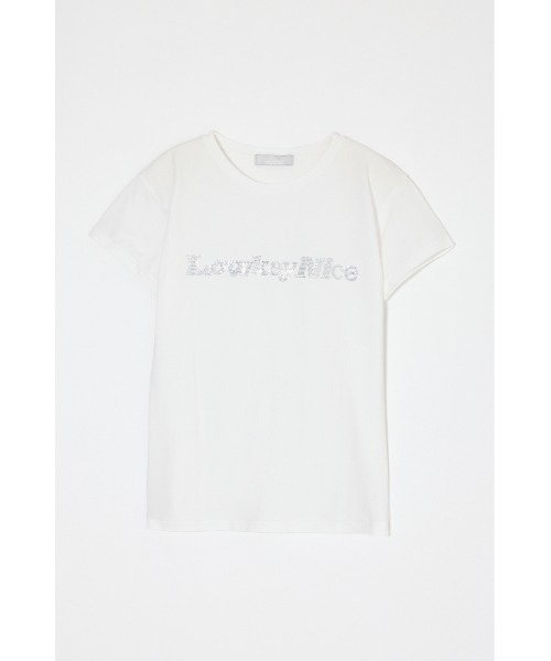 MOUSSY(マウジー)の「LOWKEY NICE BLING Tシャツ(Tシャツ/カットソー・レディース・ブラウン/ホワイト/ライトイエロー/ライトブラック・FREE)」の18枚目の写真