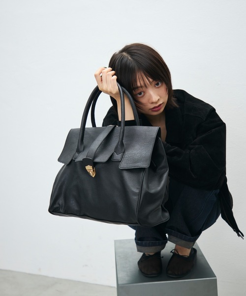 TONER(トナー)の「クラシックフラップハンドバッグ(ハンドバッグ・レディース・ブラック/ブラウン・FREE)」の21枚目の写真