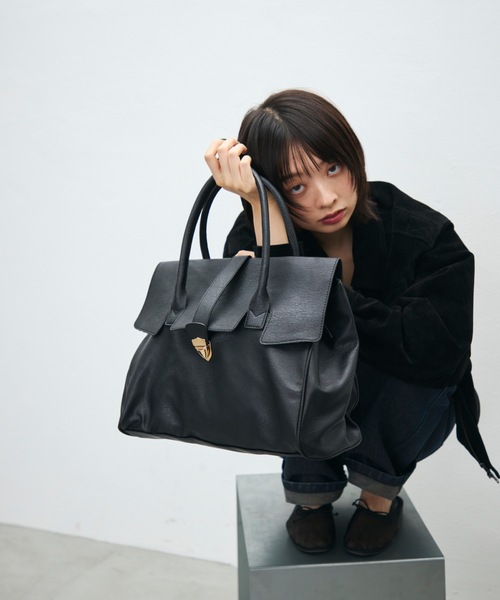 TONER(トナー)の「クラシックフラップハンドバッグ(ハンドバッグ・レディース・ブラック/ブラウン・FREE)」の22枚目の写真