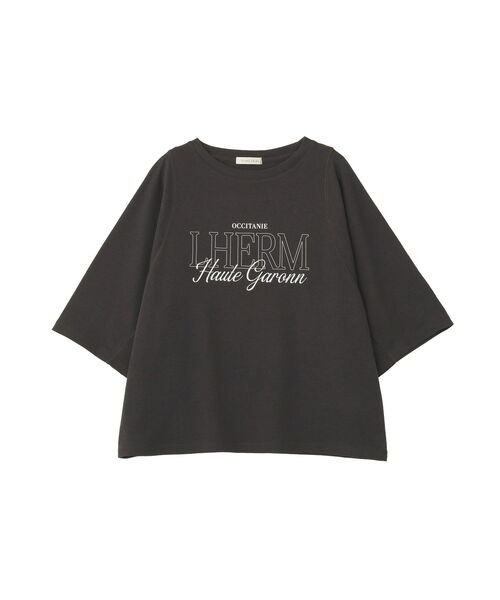 Green Parks(グリーンパークス)の「【吸水速乾・ 接触冷感】シアーダンボールロゴプルオーバー(Tシャツ/カットソー・レディース・ピンク/チャコールグレー/ブラウン/ホワイト系その他2・FREE)」の9枚目の写真
