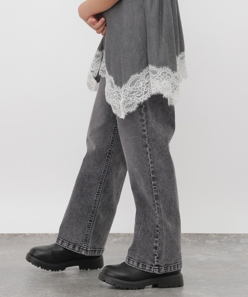GLOBAL WORK(グローバルワーク)の「GOODデニムフレアパンツ/1051632(デニムパンツ・キッズ・ブラック/ブルー・130cm/140cm/150cm/160cm)」の18枚目の写真