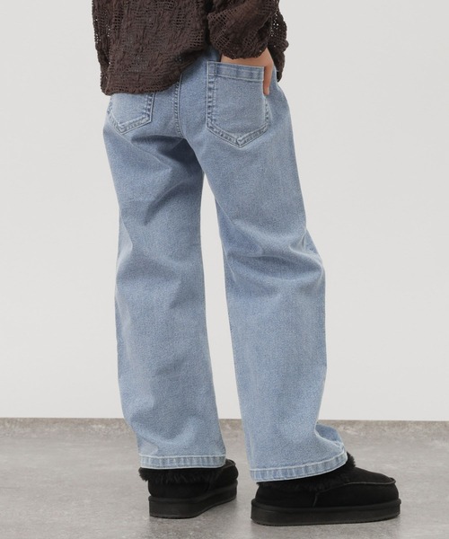 GLOBAL WORK(グローバルワーク)の「GOODデニムフレアパンツ/1051632(デニムパンツ・キッズ・ブラック/ブルー・130cm/140cm/150cm/160cm)」の14枚目の写真