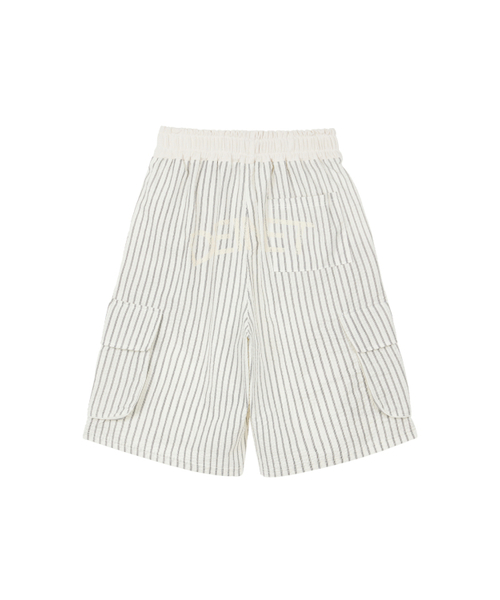 DEINET（ダイニット）の「DEINET STRIPE BERMUDA SWEAT PANTS IN IVORY（その他パンツ・レディース・その他・FREE）」の3枚目の写真